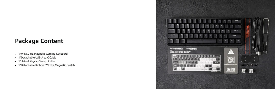 Teclado Mecánico Magnético Hot Swap 60 Porciento 8000Hz