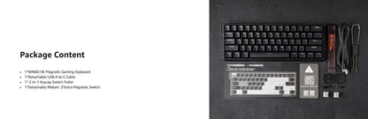 Teclado Mecánico Magnético Hot Swap 60 Porciento 8000Hz