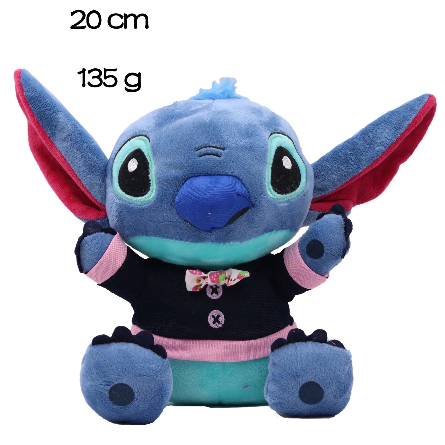 Eco-Friendly Disney Stitch Plush Doll - Soft Stuffed Animal, 20cm-25cm (7.8-9.8 inch) Gift for Kids' Birthdays