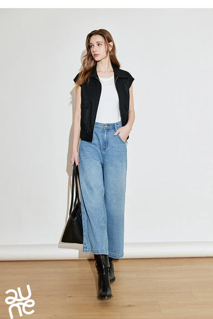 Lightweight Women's Sleeveless Jacket - Linen Cotton, Spring