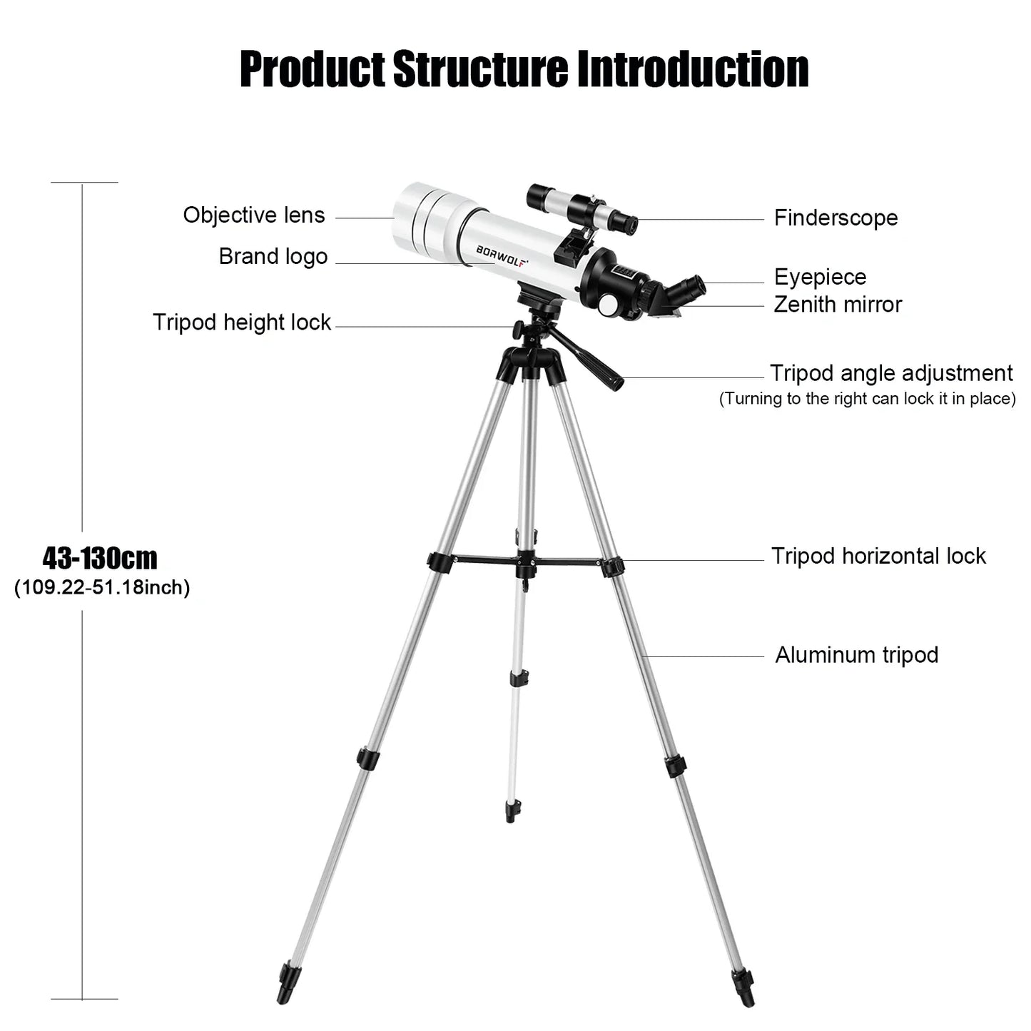 Astronomical Telescope With Phone Adapter And Tripod 333X Zoom For Moon And Stars Back To School 2026 Gift