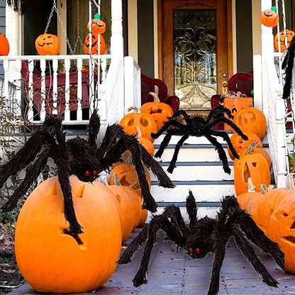 Enorme stoffen Halloween-spin voor binnen en buiten, tuin-, veranda- en spookhuisdecoratie 2026