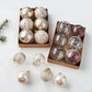 Set of 6 Colorful Christmas Tree Ball Ornaments - 6/8cm Holiday Decorative Spheres for Festive Parties and Gift Giving 2024