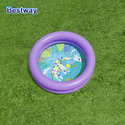 Variant image for Inflatable Backyard Swimming Pool for Kids, 8ft Portable Summer Play Pool with Durable PVC and Bright Colors-1