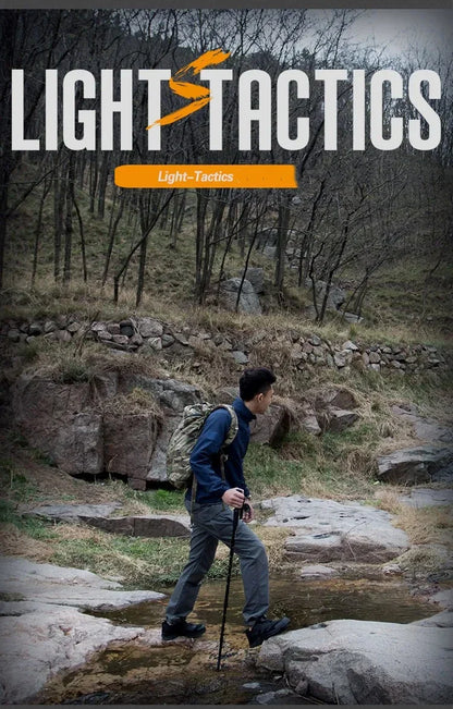 Chaqueta ligera para hombre - Cremallera táctica, poliéster, verano