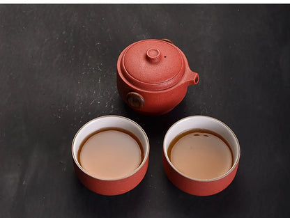 Porcelain Portable Travel Tea Set Kung Fu Teaware Handmade