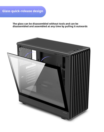 Boîtier PC avec côté en verre Support ATX M ATX ITX Radiateur 360mm
