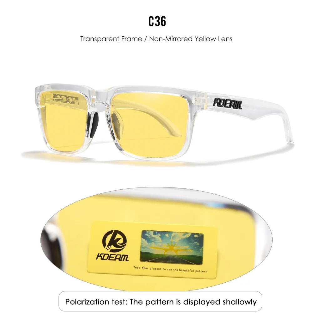 Lunettes de soleil polarisées unisexes pour l'extérieur tendance été 2026 Verres miroir légères Protection UV Idée cadeau