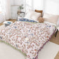 Double-Sided Japanese Cotton Throw Blanket - Versatile Sofa Cover & Bedspread, All-Season Cooling