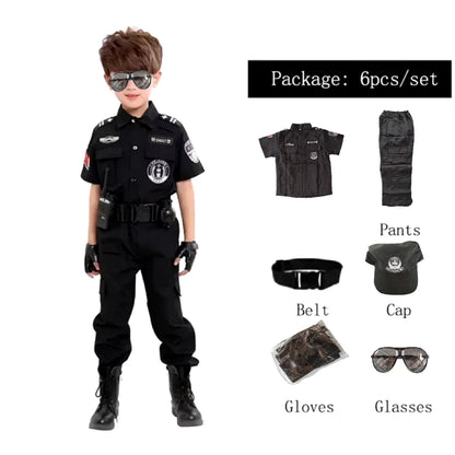 Politiekostuum voor kinderen, Halloween-cosplaykostuumset met hoed voor jongens en meisjes, carnavalsfeest en cadeau 2026