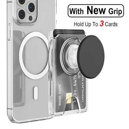 Magnetic Wallet With Expanding Grip For Phones Universal Card Holder Case Anti Scratch And Dustproof Back To School 2026