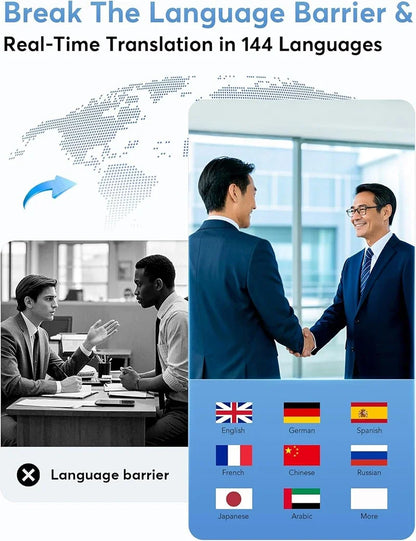 AI Translating Earbuds Wireless Translator Headphones 60H