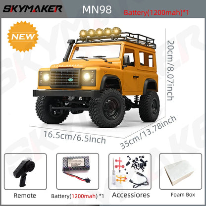 RC Car Rock Crawler RTR 2.4G 4WD Defender Style Offroad Toy Back To School 2025 Gift