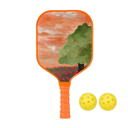 Variant image for Lightweight Kids Pickleball Paddles Set with Small Grip, Honeycomb Core, Fiberglass, Ages 6-12, Includes 2 Paddles and 2 Balls-18