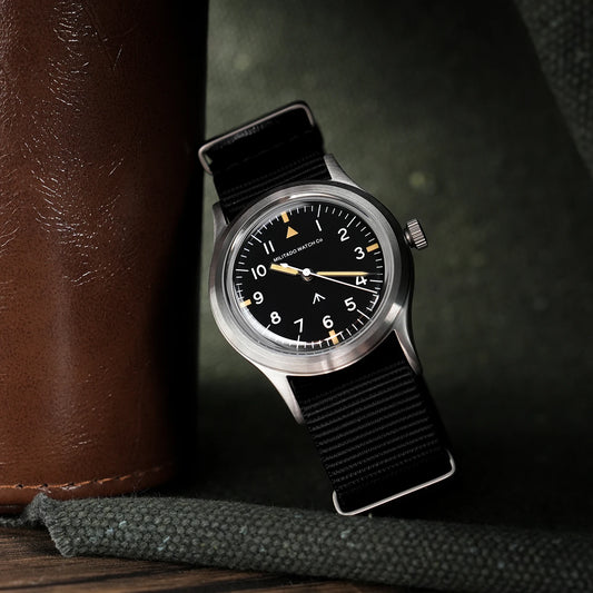 36mm Field Watch Sapphire Crystal VH31 Sweep Quartz