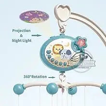 Muzikale Baby Mobiel Projectie Afstandsbediening Pasgeboren Sensorische Speelgoed