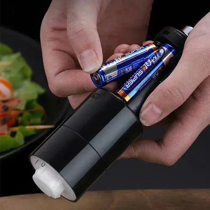 Elektrisk salt- og peberkværn med LED og justerbar grovhed