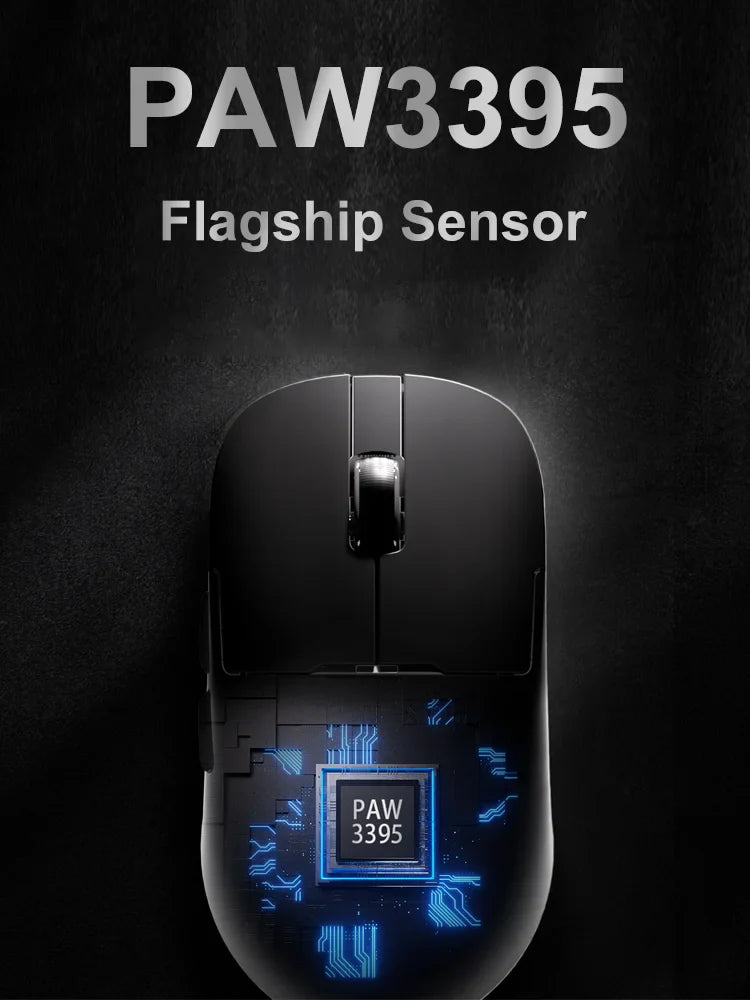 Souris de jeu Recharge magnétique Ergonomique Légère Sans fil