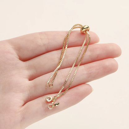Cadenas deslizantes ajustables para accesorios de fabricación de pulseras DIY