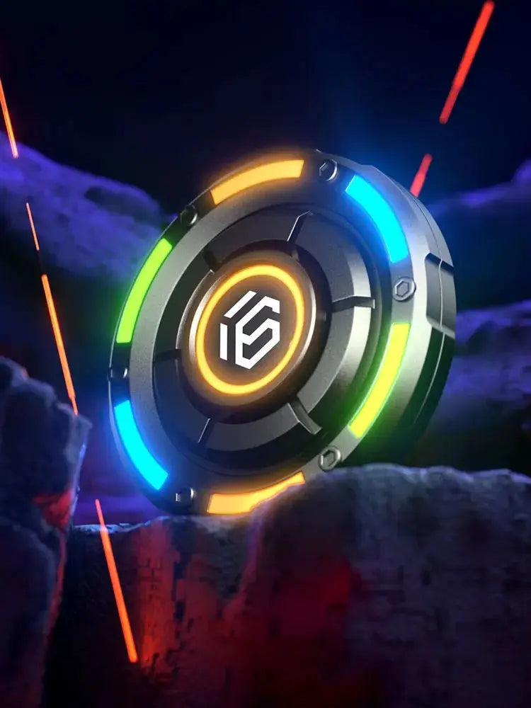 EDC Fidget Spinner Metal Luminous Push Card Coin Stress Toy