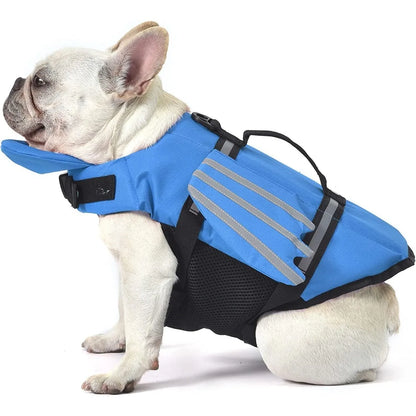 Dog Life Jacket with Chin Float & Rescue Handle – Reflective Adjustable Oxford Swimming Vest All Sizes 2026