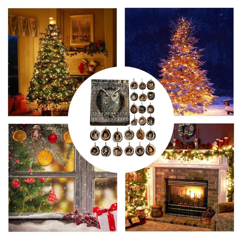 Adventskalender Kat Aftellen Hangende Boomversieringen