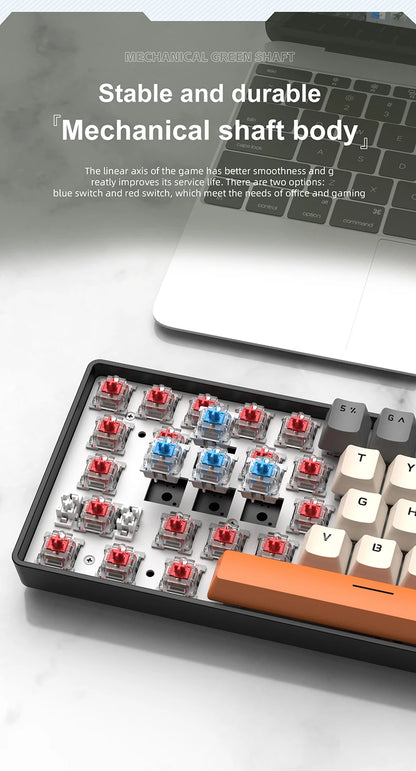 Teclado Mini Mecánico con Cable RGB Portátil 60 Porciento