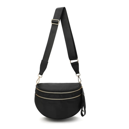 Casual women's checkered fanny pack – large capacity bum bag, adjustable crossbody mommy travel bag