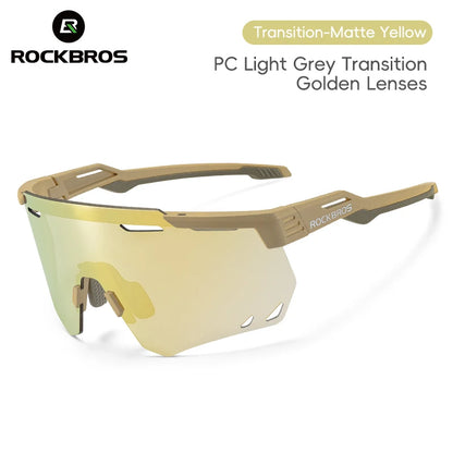 Gafas de ciclismo unisex MTB carretera lentes polarizadas fotocromáticas UV400, tendencia otoño 2026, protección ocular para todo clima