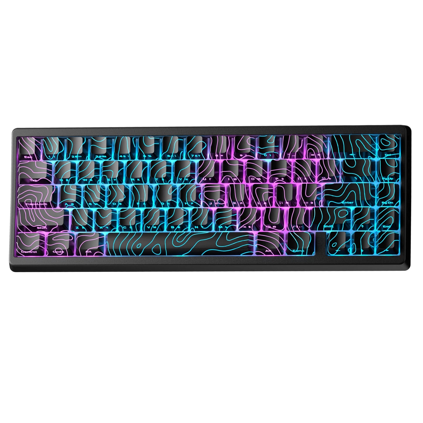 Mechanisch Toetsenbord M67 67 Toetsen Pakking Hot Swappable RGB