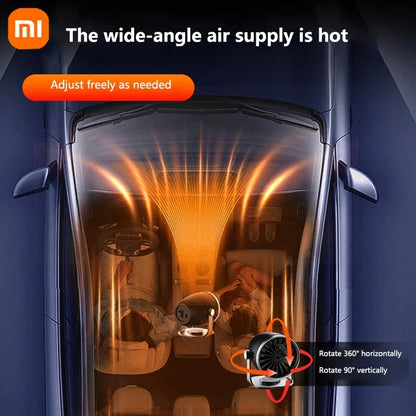 Autoheizung 3-in-1 12V/24V Windschutzscheiben-Enteiser Ventilator – Kompaktes Fahrzeug Armaturenbrett Klima Zubehör, Winter 2025 Sichereres Fahren
