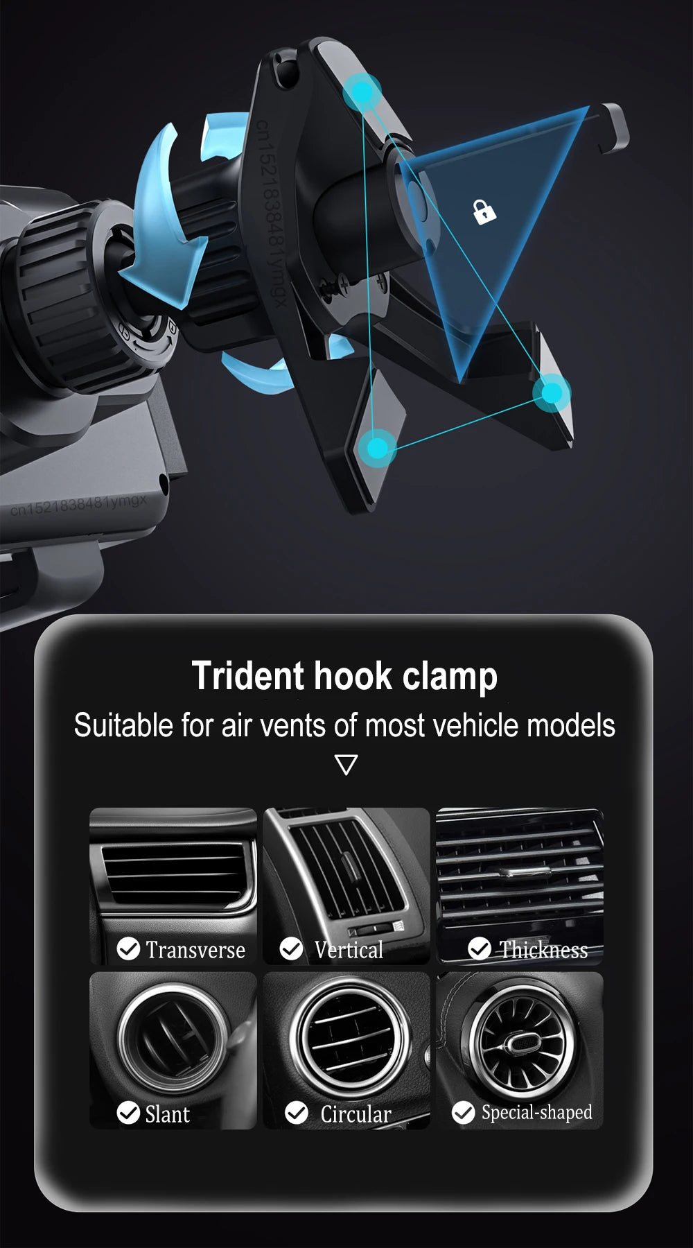Wireless Car Charger Dual Coil Fold Screen Mount Fast Charge For Foldable Phones Air Vent Car Holder Fall 2026