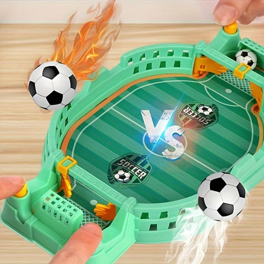 Interactive Soccer Game for Kids -2-Player Tabletop Fun, Parent-Child Activity, Portable Puzzle Game in Blue/Green