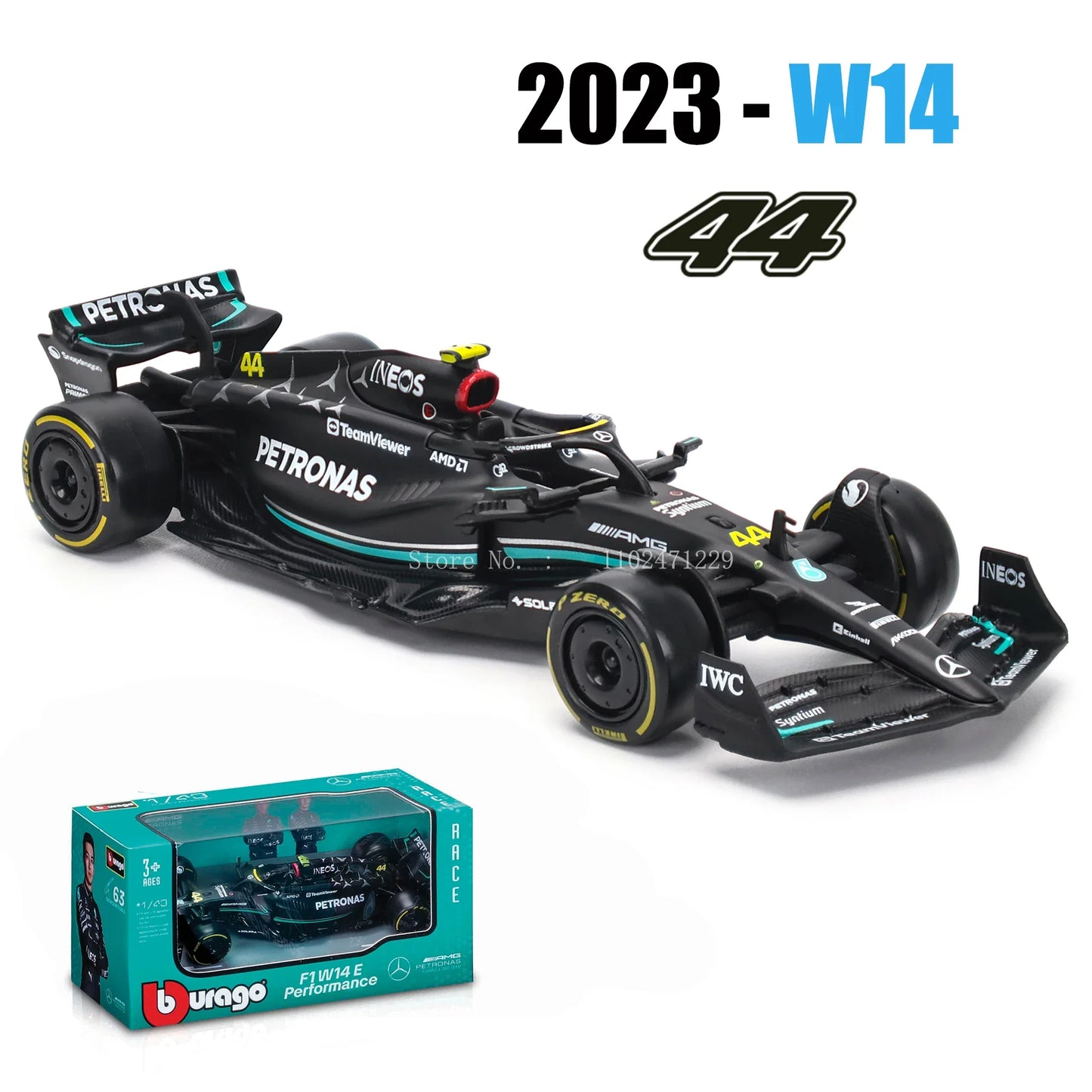 Die-Cast Car 1:43 Scale Formula One MCL60 Replica 2023 Collectible Display Model Fall 2025 Gift