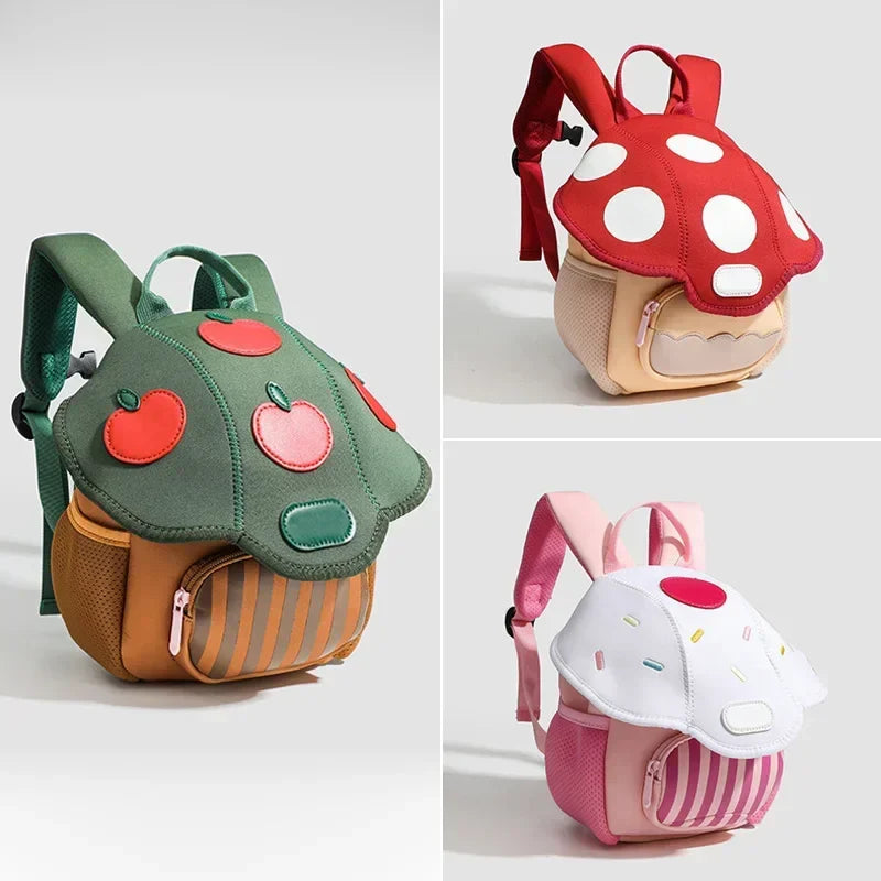 Kids Backpack Cartoon Mushroom Kindergarten Backpack Small Preschool Bag Back To School 2025 Lightweight Cute Gift