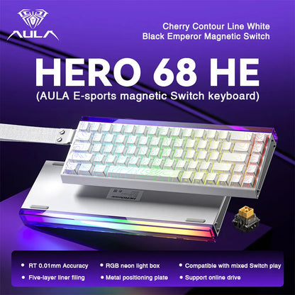 Mechanical Gaming Keyboard 68 Key RGB Compact Esports