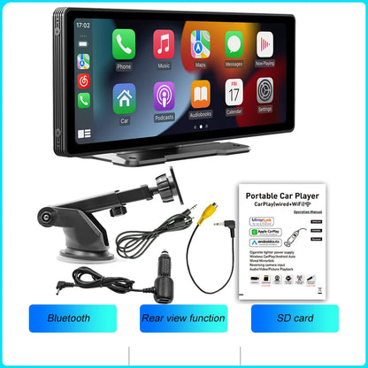 CarPlay Wireless Head Unit 10.26 Inch IPS HD Car Stereo Con Telecamera Posteriore Android Auto Fall 2025