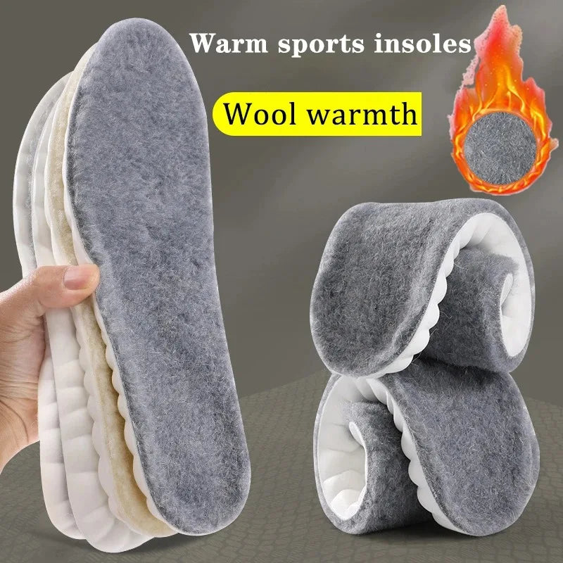 Self Heated Insoles Real Cashmere 4D Cloud Thermal Winter 2025 Arch Support Anti Odor