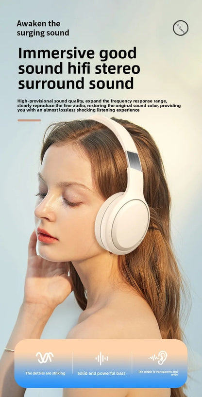 Wireless Bluetooth Headphones Over Ear Noise Cancelling