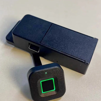 Fingerprint Cabinet Lock Black Keyless Smart Drawer Lock