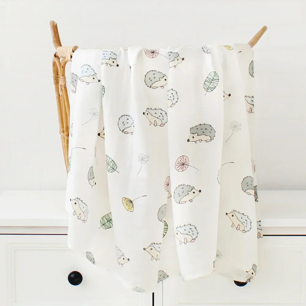 Bambus Musselin Pucktuch 120x120 Cm Blumen Neugeborenen Bettwäsche Herbst 2025 Atmungsaktiv Umweltfreundlich Baby Geschenk