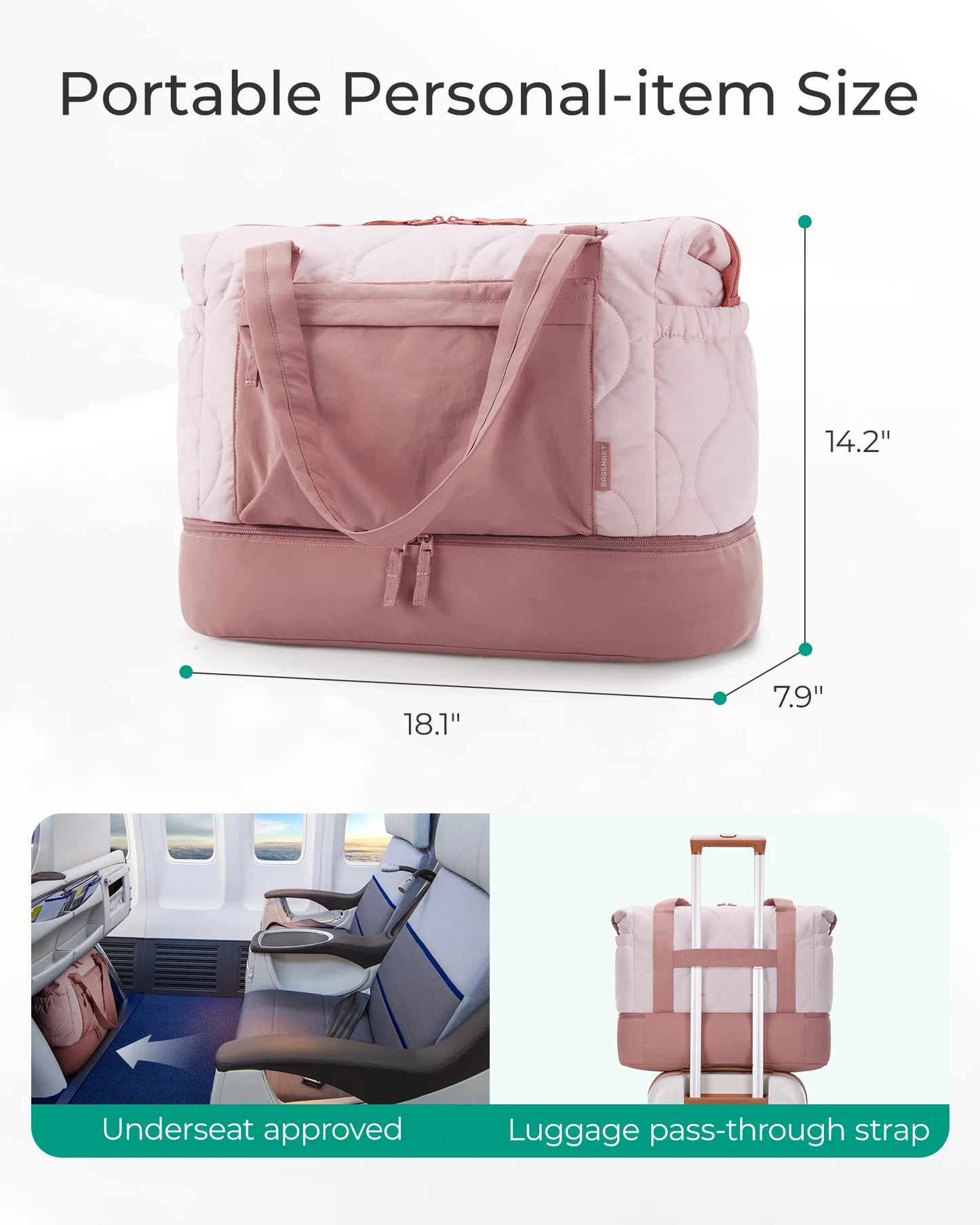 Travel Bag Weekender Duffle Carry On With Shoe Compartment Large Capacity For Travel 2026 Fall Essentials