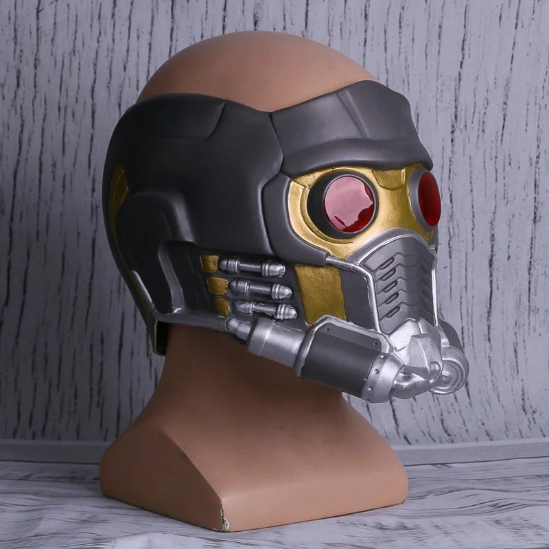 Star Lord LED Light-Up Latex Cosplay Helmet for Adults Halloween Party 2026