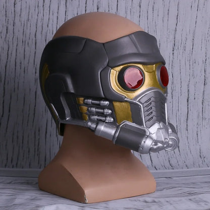 Star Lord LED Light-Up Latex Cosplay Helmet for Adults Halloween Party 2026