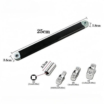 Compact Offset Extension Wrench 4-Adapter Set – Dual-Purpose Impact Socket Ratchet Automotive Hand Tool 2026