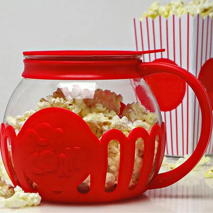 Molde para palomitas de maíz para microondas 2.25 cuartos Tazón de silicona para palomitas Noche de película 2025 Snack fácil y saludable