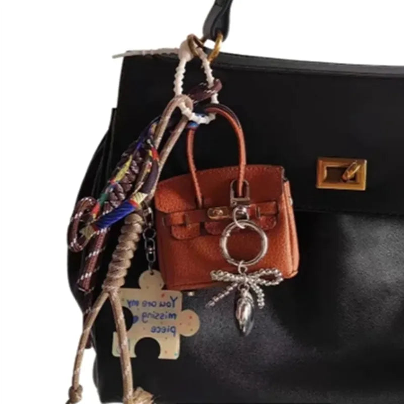 1+1 Gratis Birkin Inspiriertes Mini-Handtasche - Taschenanhänger mit Lanyard