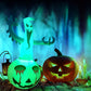 Halloween Inflatable Ghost Pumpkin with LED Lights & Remote Control – 12 Lighting Modes for Indoor & Outdoor Use