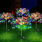 Colorful 360LED Solar Firework Lights - 8 Modes Waterproof Garden Decor for Outdoor Parties, Patios, and Walkways - Flexible Copper Wire Design