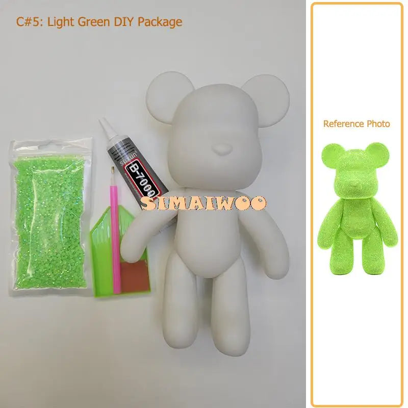 Diamantmalerei Set 5D Vollbohrung Kristall Bär Puppe Weihnachten 2025 DIY Strass Mosaik Funkelnde Wohnkultur Geschenk